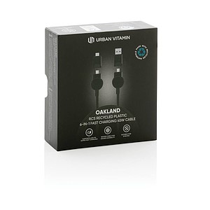 Nabíjecí kabel se 4 koncovkami, černý