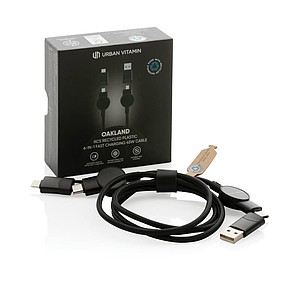 Nabíjecí kabel se 4 koncovkami, černý
