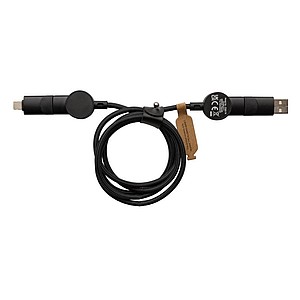 Nabíjecí kabel se 4 koncovkami, černý
