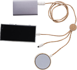 Nabíjecí kabel se slaměným povrchem