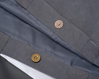 Nákupná manšestrová taška , šedá