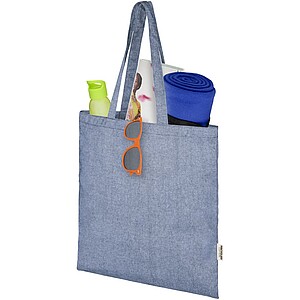 Nákupní taška z recyklované bavlny a polyesteru, modrá