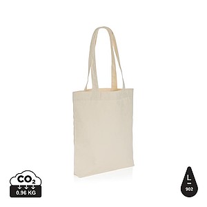 Nákupní taška z recyklovaného materiálu, krémová - taška s vlastním potiskem