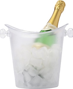 NASEKT Plastová transparentní nádoba kónického tvaru na chlazení sektu - reklamní předměty