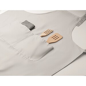 Nastavitelná kuchyňská zástěra, bílá