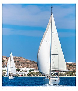 Nástěnný kalendář Sailing 2025
