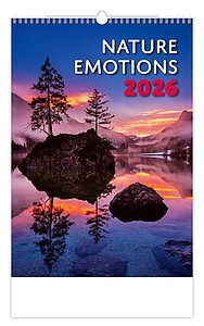 Nature Emotions 2026, nástěnný kalendář, prodloužená záda - reklamní kalendáře