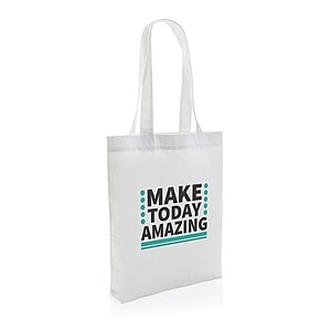 Nebarvená taška Impact z 285g recyklovaného canvas AWARE™, bílá