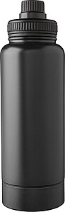 Nerezová dvoustěnná láhev 1000 ml, černá - reklamní předměty