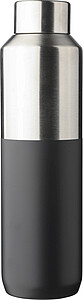 Nerezová dvoustěnná láhev 600 ml, černá - reklamní předměty