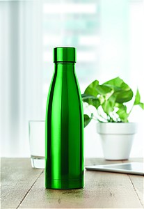 Nerezová dvoustěnná termoska, objem 500ml, zelená
