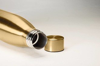 Nerezová dvoustěnná termoska, objem 500ml, zlatá