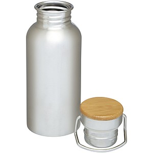 Nerezová láhev na pití, 550ml, stříbrná