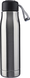Nerezová láhev na pití s dvojitou stěnou 500 ml, stříbrná