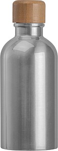 Nerezová láhev s karabinou 400 ml, šedá