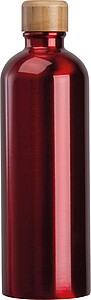 Nerezová láhev s karabinou 750 ml, červená