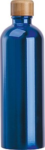 Nerezová láhev s karabinou 750 ml, modrá