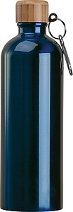 Nerezová láhev s karabinou 750 ml, tmavě modrá