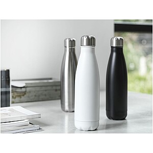 Nerezová termoláhev na pití z recyklované nerezové oceli, 500ml, bílá