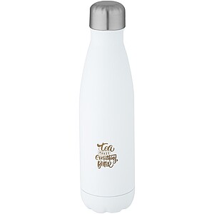Nerezová termoláhev na pití z recyklované nerezové oceli, 500ml, bílá