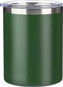 Nerezový dvoustěnný hrnek, 300 ml, zelená