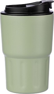 Nerezový dvoustěnný hrnek, 320 ml, jemně zelená