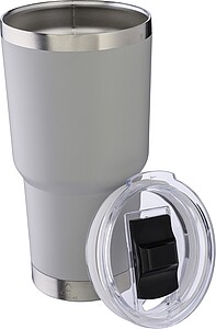 Nerezový dvoustěnný hrnek 590 ml, bílá