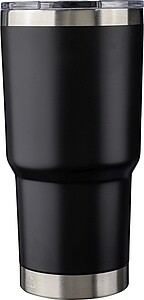 Nerezový dvoustěnný termohrnek 590 ml, černá