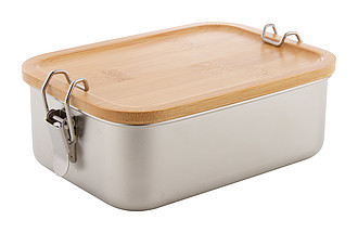Nerezový lunchbox 750ml s bambusovým víkem - reklamní předměty