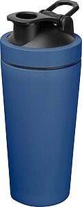 Nerezový proteinový shaker 750 ml, tmavě modrá - reklamní hrnky