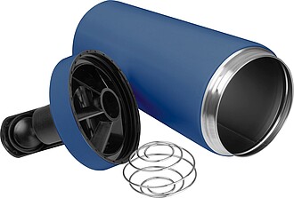 Nerezový proteinový shaker 750 ml, tmavě modrá