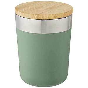 Nerezový termohrnek 300ml s bambusovým víčkem, zelený