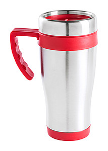 Nerezový termohrnek 450ml s červenými částmi