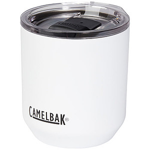 Nerezový termohrnek s plastovým víčkem, 300ml, bílý - reklamní předměty