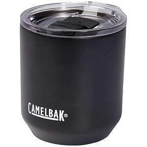 Nerezový termohrnek s plastovým víčkem, 300ml, černý