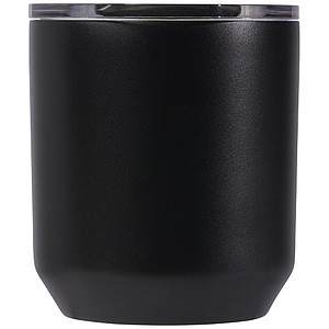 Nerezový termohrnek s plastovým víčkem, 300ml, černý