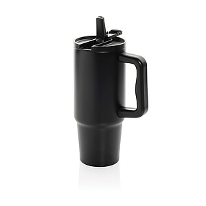 Netekoucí termohrnek z RCS nerezové oceli 900 ml, černá - termohrnek s vlastním potiskem