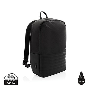 Nevykradnutelný batoh na notebook, černý - batoh s potiskem