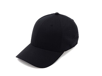Nízkoprofilová 6panelová kšiltovka, černá