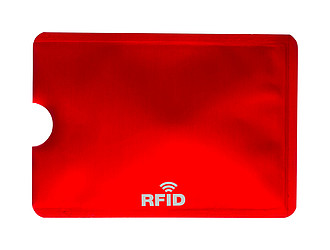 Obal na kartu s RFID ochranou, červený