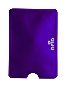 Obal na kartu s RFID ochranou, fialový