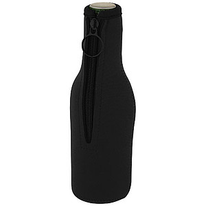 Obal na láhev z recyklovaného neoprenu, černý