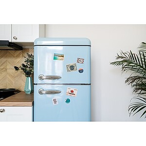 Obdélníkový magnet z PVC, bílá