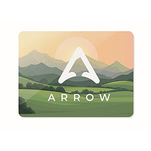 Obdélníkový magnet z PVC, bílá