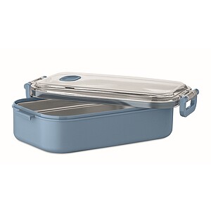 Obědová krabička, modrošedá