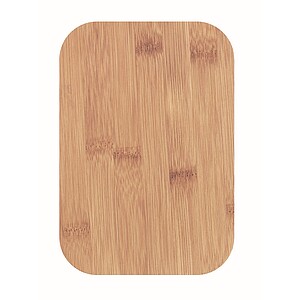 Obědová krabička s bambusovým víčkem, objem 1l, modrošedá