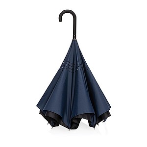 Oboustranný deštník Impact AWARE™ RPET 190T, průměr 105 cm, námořní modrá