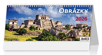 Obrázky ze světa 2026, stolní kalendář - reklamní kalendáře