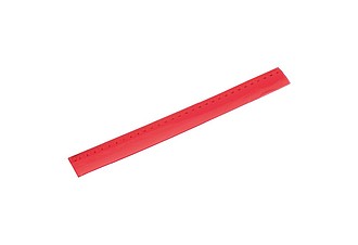 Ohebné pravítko 30cm, červené - reklamní předměty