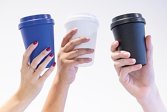 Opakovaně použitelný hrnek s dvojitou stěnou 300 ml, tmavě modrá